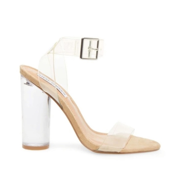 STEVE MADDEN CLEAR SEXY STRAPPY HEELS - Picture 2 of 12